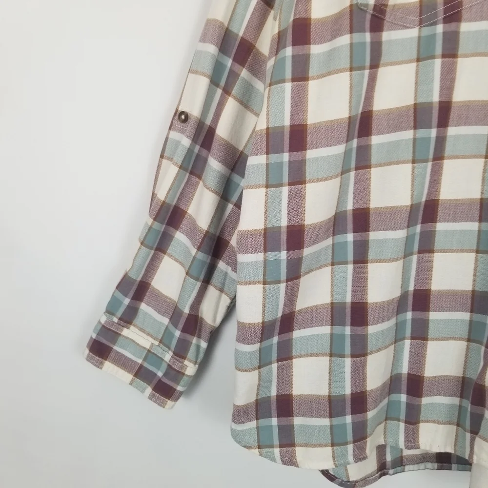 Carhartt Plaid Button‎ Down Front Shirt XXL 100% Cotton